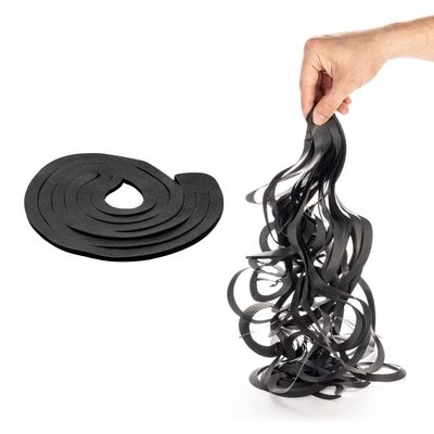 IDL Packaging SpiroPack Stylish Box Filler 30 lbs in a Box, Black, Wide-Cut Spirals - Packing Filler for Baskets, Gift Boxes, and Packages - Modern Alternative to Shredded and Crinkle Paper
