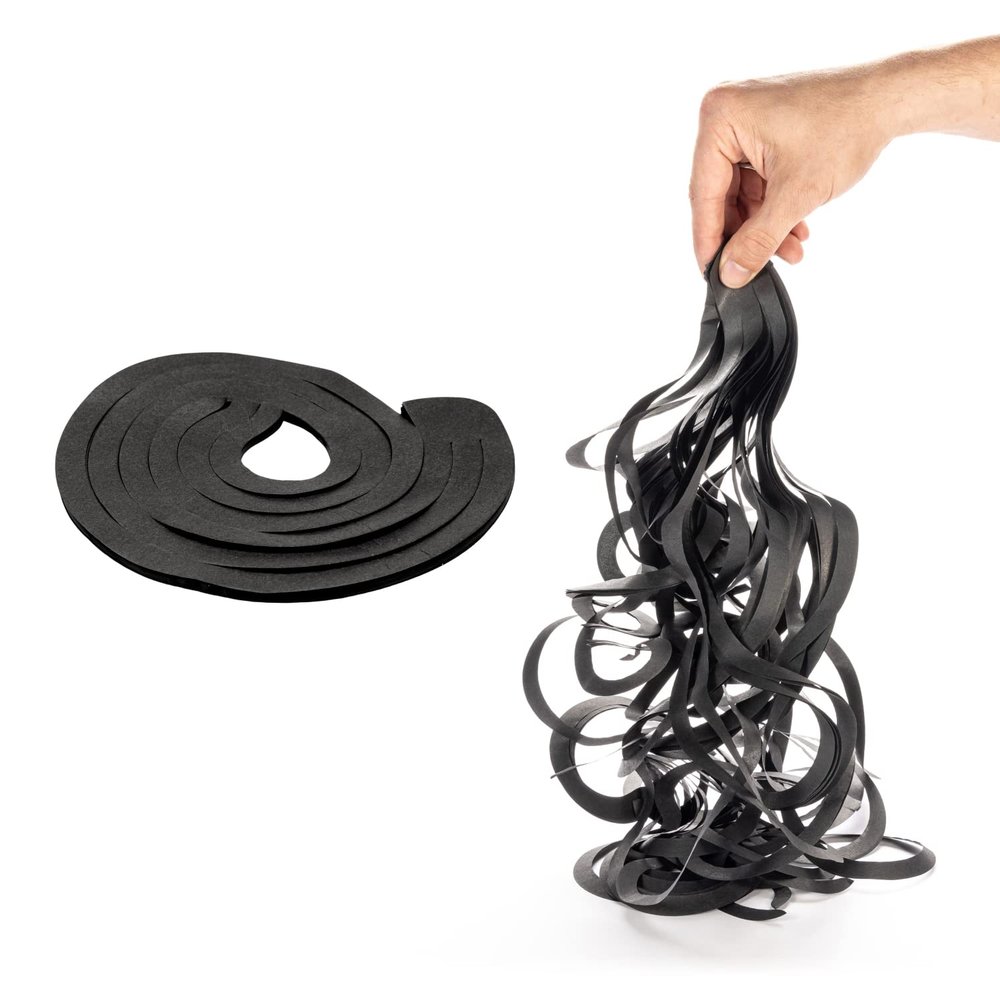 IDL Packaging SpiroPack Stylish Box Filler 30 lbs in a Box, Black, Wide-Cut Spirals - Packing Filler for Baskets, Gift Boxes, and Packages - Modern Alternative to Shredded and Crinkle Paper