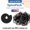 IDL Packaging SpiroPack Stylish Box Filler 30 lbs in a Box, Black, Wide-Cut Spirals - Packing Filler for Baskets, Gift Boxes, and Packages - Modern Alternative to Shredded and Crinkle Paper view 2