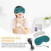 KALLORY Rechargeable Electric Heated Eye Mask Steam for Dry Eyes Relief Double-sided for Travel Home Relaxation view 3