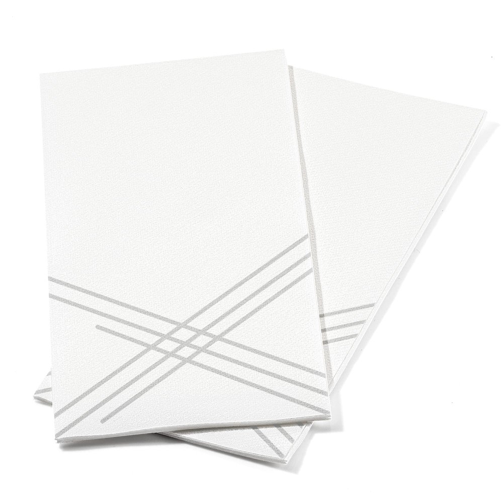 100 Pack Linen Feel Guest Paper Hand Towels | Disposable Super Absorbent Airlaid Paper Towels For Bathroom, Party, Weddings, Or Events | 12 x 17 Inches 1/6 Folded Decorative Design