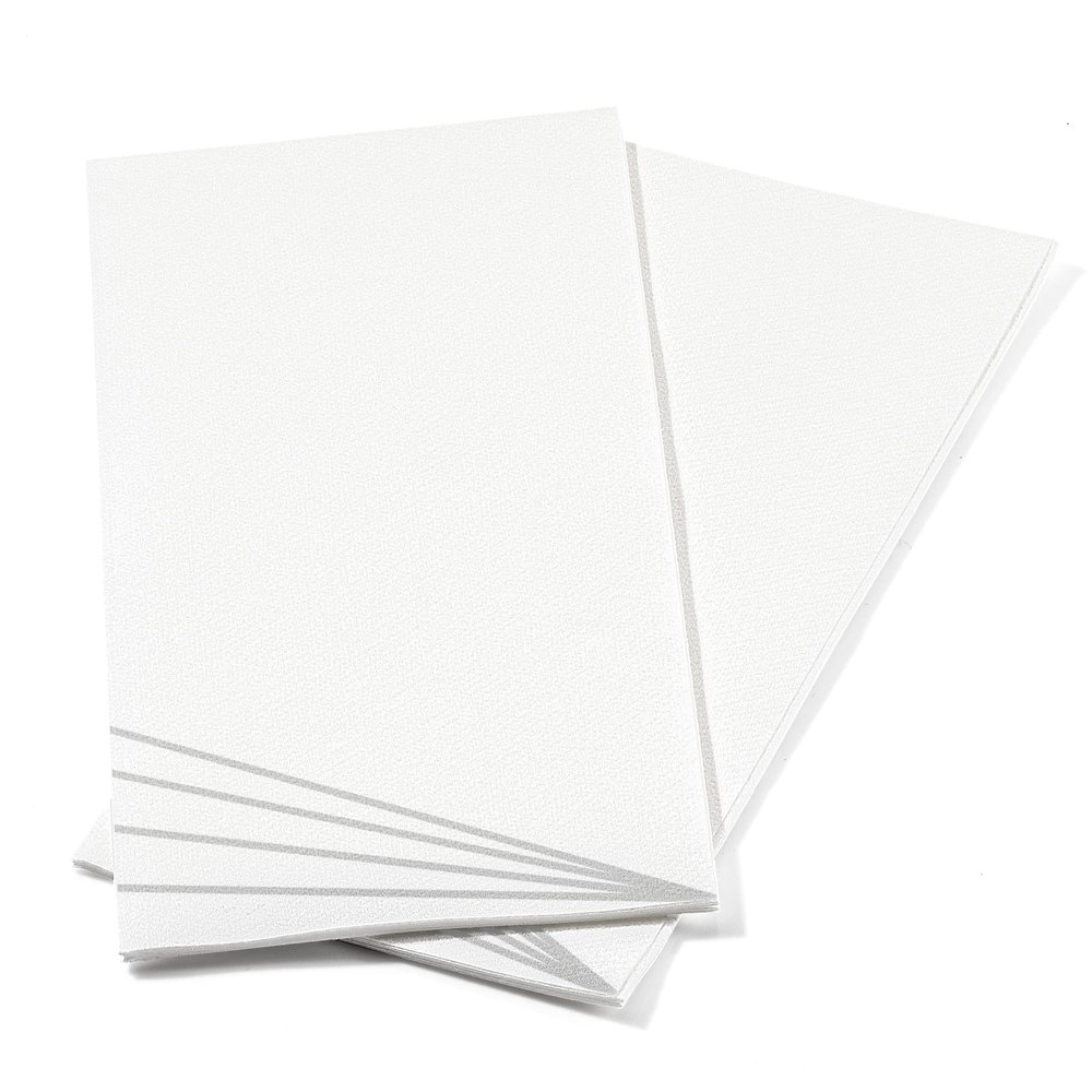 50 Pack Linen Feel Guest Paper Hand Towels | Disposable Super Absorbent Airlaid Paper Towels For Bathroom, Party, Weddings, Or Events | 12 x 17 Inches 1/6 Folded Decorative Design
