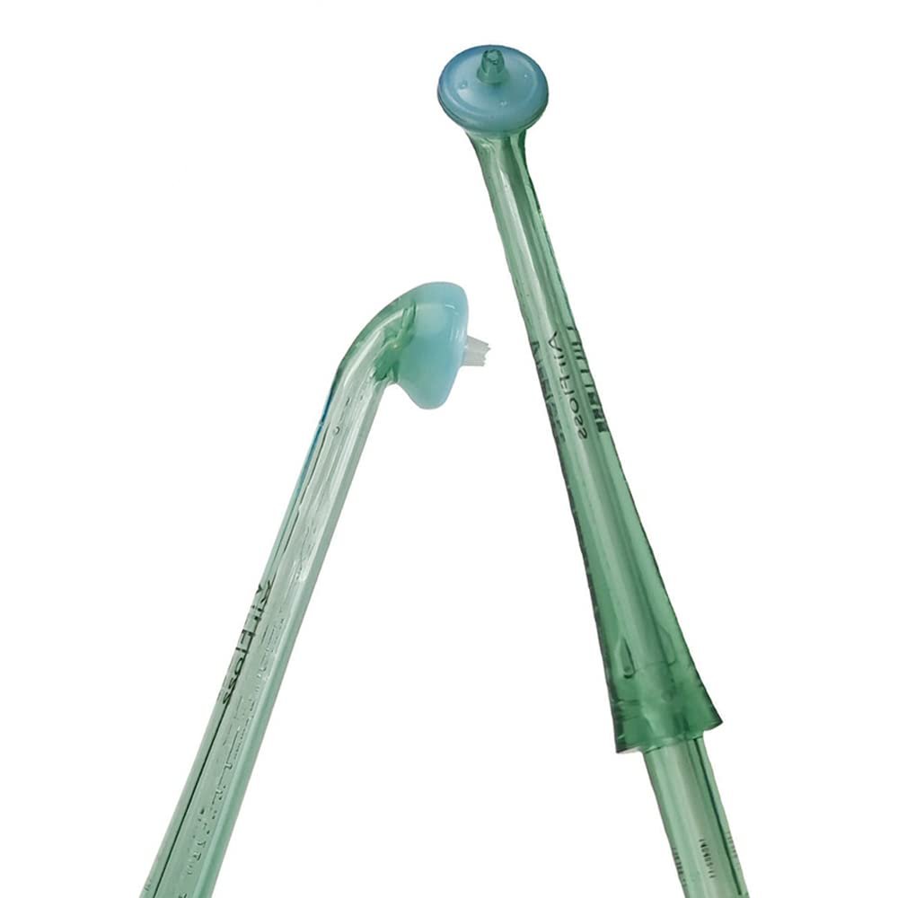 2PCS Flosser Replacement Tips Fit for Philip AirFloss,Flosser Tip Replacement Oral Irrigator Nozzle AirFloss Compatible with HX8240 HX8140 HX8141 HX8241 HX8154 HX8181 HX8111 HX8211(Green)