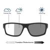 Transition Photochromic Bifocal Reading Glasses Men Sports Square Wrap Around Readers Sunglasses Anti UV Ray Eyestrain (black, 3, multiplier_x) view 2