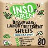 Eco Laundry Detergent Sheets - 80 Loads Laundry Sheets Detergent - 40 No Plastic Jug Washer Soap Sheet - No Mess & Space-Saving Travel Friendly Laundry Detergent view 1