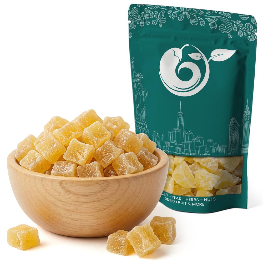 NY Spice Shop Dried Pineapple Diced - 3 Pound Tropical Pineapples Dried Fruit Snacking - Sweet Dehydrated Dried Fruit Pineapple Slice for Baking Smoothies - Pineapples Tidbit for Dessert Party Snack