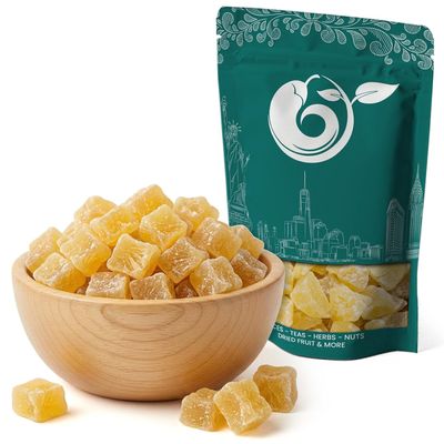 NY Spice Shop Dried Pineapple Diced - 1 Pound Tropical Pineapples Dried Fruit Snacking - Sweet Dehydrated Dried Fruit Pineapple Slice for Baking Smoothies - Pineapples Tidbit for Dessert Party Snack