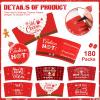 Remerry 180 Pack Christmas Coffee Cup Sleeves Christmas Disposable Paper Cup Sleeves Fit 12 and 16 oz Coffee Cups for Holiday Xmas Hot Chocolate Cocoa Cold Beverage Party Supplies view 3