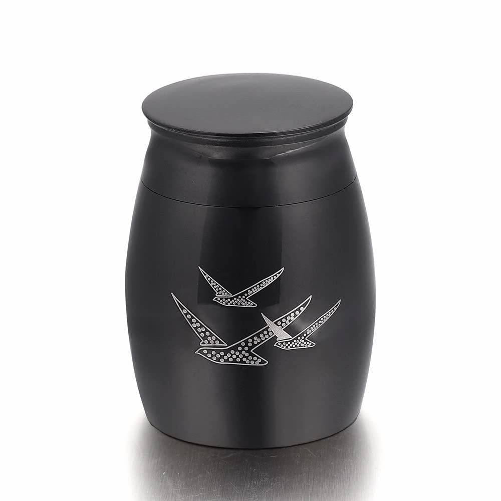 BIAIHQIE Going Home Memorial Keepsake Urn with Fancy Box - Wings of Freedom Keepsake Urn - Urn for Ashes Set of 2