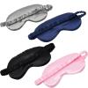 LERSVICVIL Sleep Masks 4 Pack Silky Eye Cover Soft Satin Blindfold Elastic Strap Night Eye Shade for Women Men view 2