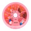 6PCS Pill Organizer Pill Cases Weekly Cute Round Pill Box Travel Pill Container Portable Small Medicine Organizer (3PCS+3 Bag) view 4