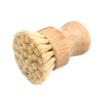 Dishwashing Brush Bamboo Palm Brush Circular dishwashing Brush Pot Kitchen Sink dishwashing Brush Bamboo dishwashing Brush Suitable for Kitchen Restaurant dishwashing Kitchen Cleaning Tools view 3