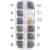 Eyeglass Repair Kit with Glasses Screws - Contains Precision Screwdriver kit and Nose Pads, Cleaning Cloth, Tweezers, Complete Glasses Repair Kit view 4