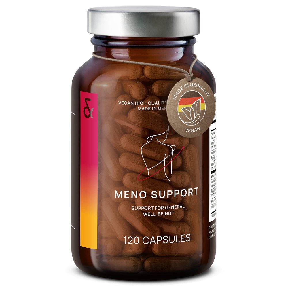Meno Balance - Menopause Support - with Wild yam Root, Red Clover, Siberian Rhubarb - Hot Flash Relief, Mood Swings & Muti-Symptom Support -120 Capsules