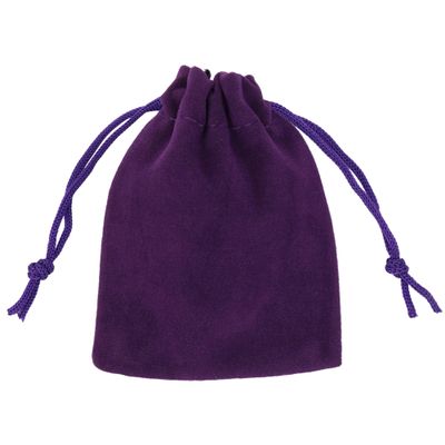Trimming Shop 10pcs Velvet Bags with Drawstring - Small Purple Velvet Gift Bags Wedding Party Favor Bags Jewelry Pouches for Christmas, Birthday, Anniversary Party Supplies, DIY Craft, 7x9cm