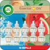 Air Wick Plug in Scented Oil Refill, 10ct, Calming Sea Spray Breeze & Fresh Watermelon, Air Freshener, Essential Oils view 1
