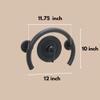Grab Bar Specialists Horseshoe for Bathtub & Shower Valve / ADA Safety Handrail / Elderly Handicap / 304 Stainless Steel / Matte Black / 12'' x 10'' (LL-2010) view 3