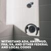 Grab Bar Specialists Horseshoe for Bathtub & Shower Valve / ADA Safety Handrail / Elderly Handicap / 304 Stainless Steel / Matte Black / 12'' x 10'' (LL-2010) view 4