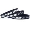 SayitBands 3 of Not Today Satan, Not Today Bracelet Wristbands view 1