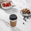 Comfy Package [Case of 300 12 oz. Disposable Coffee Cups with Lids and sleeves - To Go Paper Hot Cups for Travel and Office Use view 3