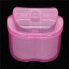 Denture Bath Case Box, Retainer Holder Cup Storage Soak Container with Strainer Basket, Care Retainer Case, Portable Travel Case, False Teeth Container () view 3