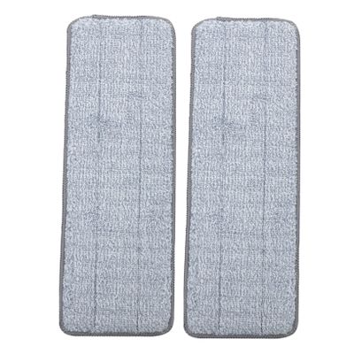 2pcs Microfiber Mop Pads for Cleaning Washable Replacement Mop for Dry and Wet Use for All Floor Types Reusable and Highly Absorbent Cleaning
