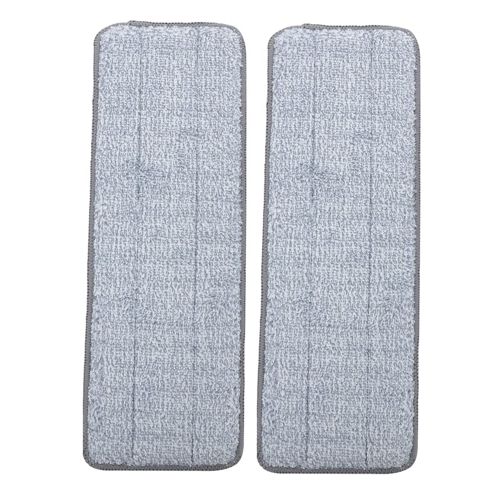 2pcs Microfiber Mop Pads for Cleaning Washable Replacement Mop for Dry and Wet Use for All Floor Types Reusable and Highly Absorbent Cleaning