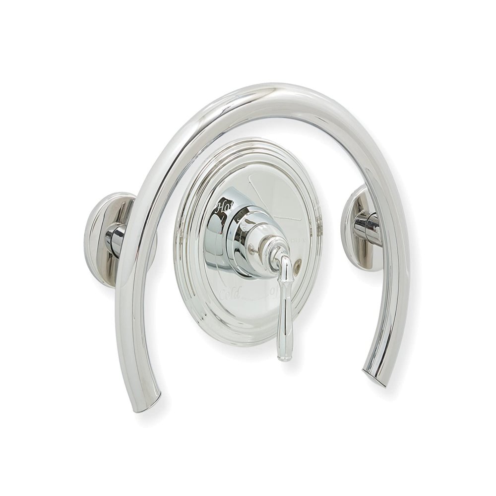 Grab Bar Specialists Horseshoe for Bathtub & Shower Valve / ADA Safety Handrail / Elderly Handicap / 304 Stainless Steel / Brushed Finish / 12'' x 10'', LL-2010