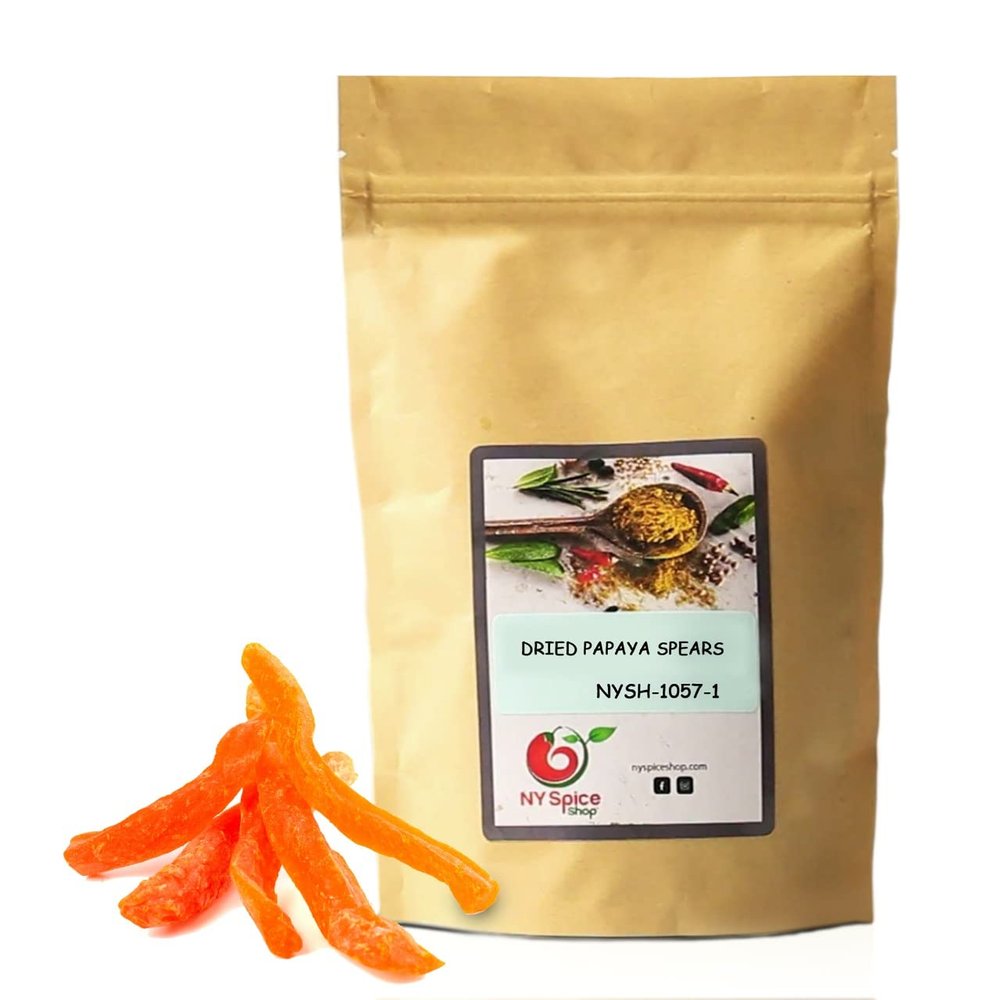 NY SPICE SHOP Dried Papaya Spears  5 Pound Tropical Dry Fruit Papaya-Freshly Dehydrated Sweetened Papayas Fresh Slices - Natural Taste Giant Papayas  Papaya Fresh Organic for Culinary Use and Baking