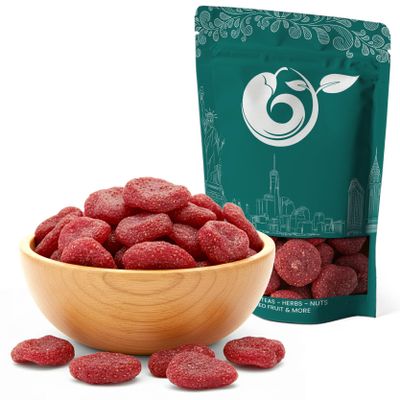 NY Spice Shop Whole Strawberry Dried Fruit - 3 Pound Natural Dried Strawberries Fruit Snacking - Dehydrated Natural Bulk Dry for Baking - Healthy for Dessert Party Snack