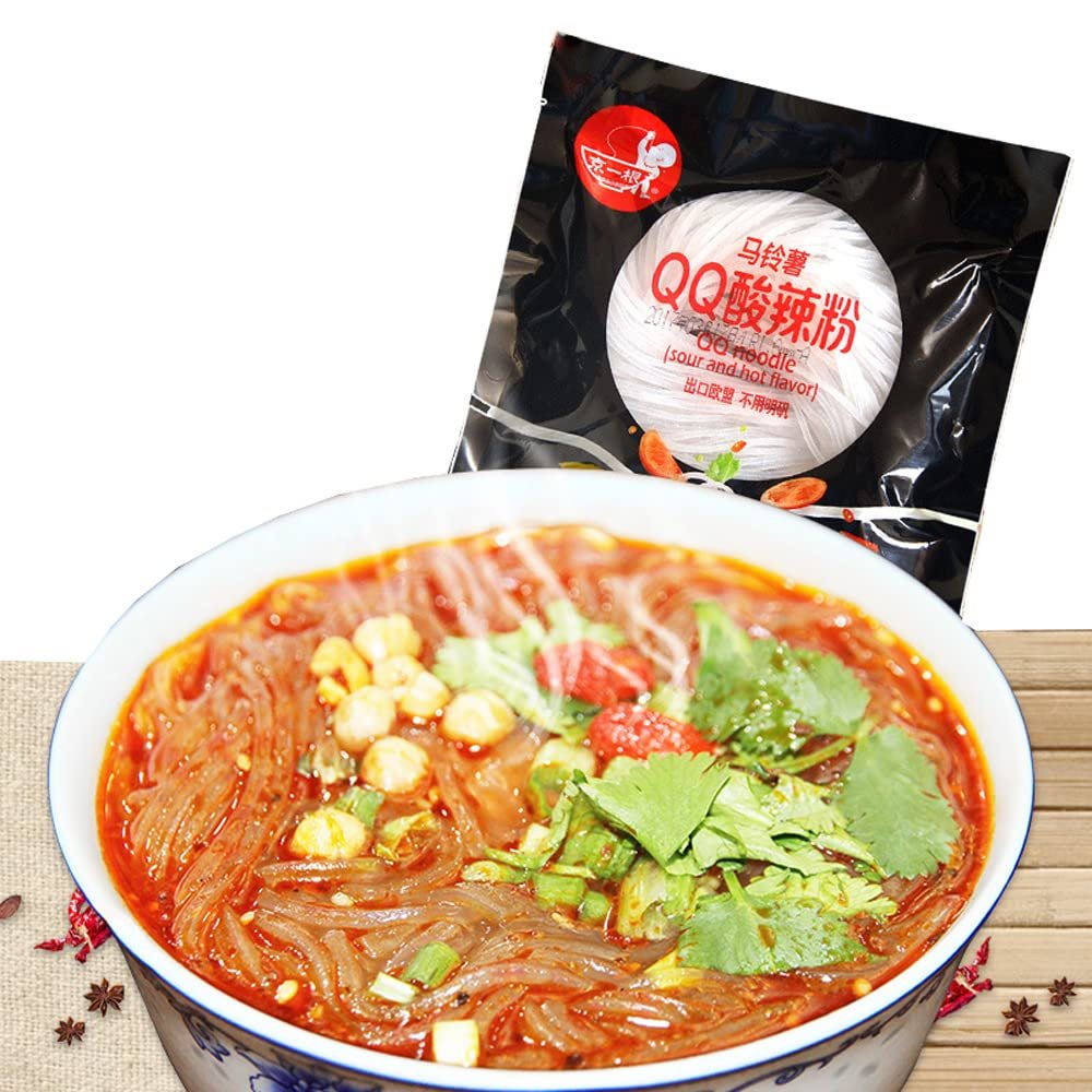 QQ Hot and Sour Potato Noodles 163g x 2bags