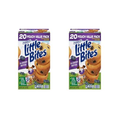 Entenmann's Little Bites Blueberry Mini Muffins 2 pack (40 pouches total)