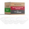 Disposable Plastic Plates with Rim Design, Round Dinnerware Bulk Order for Wedding, Birthday & All Occasions (Clear, 60 Bowls (32 oz Bowls)) view 1