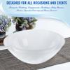 Disposable Plastic Plates with Rim Design, Round Dinnerware Bulk Order for Wedding, Birthday & All Occasions (Clear, 60 Bowls (32 oz Bowls)) view 4