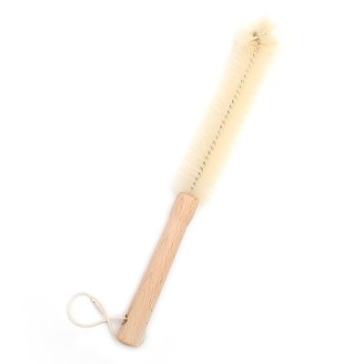 UPTALY 13 inch Bottle Brush, Nylon Brush with Beech Wood Handle, Washing Brush with Wooden Handle, Kitchen Cleaning Tool, Brushes for Narrow Neck Bottle, Gallon Water Jug