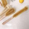 UPTALY 13 inch Bottle Brush, Nylon Brush with Beech Wood Handle, Washing Brush with Wooden Handle, Kitchen Cleaning Tool, Brushes for Narrow Neck Bottle, Gallon Water Jug view 3