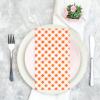 DYLIVeS Orange Gingham Napkins, Orange and White Checkered Guest Towel Plaid Party Napkins Disposable Paper Hand Towels for Luncheon, Dinner, Picnic, Birthday, Easter, Graduation Party, 3-Ply, 50 Pcs view 4