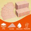 DYLIVeS Orange Gingham Napkins, 80 Pack Orange and White Checkered Guest Towel Plaid Party Napkins Disposable Paper Hand Towels for Luncheon, Dinner, Picnic, Birthday, Easter, Graduation Party, 3-Ply view 3