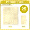 DYLIVeS Yellow Gingham Napkins, Yellow and White Checkered Guest Towel Plaid Party Napkins Disposable Paper Hand Towels for Luncheon, Dinner, Picnic, Birthday, Easter, Graduation Party, 3-Ply, 50 Pcs view 2