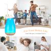 Aromatherapy Essential Oil Diffuser for Room: Air Humidifier Aroma Scent Cool Mist Diffusers Colorful Light Cute Mini Small Waterless Auto Off Ultrasonic for Home Bedroom view 2