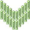 RELIGHTABLE AA Size NiCd AA 600mAh 1.2V Rechargeable Batteries for Solar Lamp Solar Light (20-PCS 600mAh Green) view 1