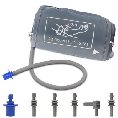 Pediatric Blood Pressure Cuff Arm 8.7-12.6 Inch (22-32CM), Small Bp Cuff with 6 Different Blood Pressure Connectors are Compatible with Almost All Bp Monitors