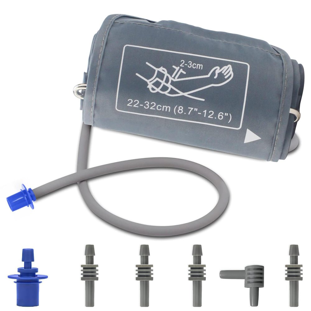 Pediatric Blood Pressure Cuff Arm 8.7-12.6 Inch (22-32CM), Small Bp Cuff with 6 Different Blood Pressure Connectors are Compatible with Almost All Bp Monitors