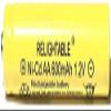 RELIGHTABLE AA Size NiCd AA 600mAh 1.2V Rechargeable Batteries for Solar Lamp Solar Light (12-PCS 600mAh Yellow) view 2