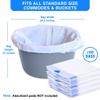 100 Bedside Commode Liners Bags for Commode Toilet - Leak Proof & Odorless Potty Liners for Portable Potty Chair Liners - Potty Bags for Portable Toilet Bag - Bedside Toilet Liners Disposable Adult view 2
