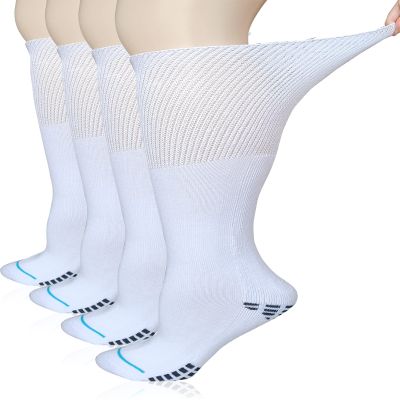 COIYUFUX Extra Wide Knee High Diabetic Socks For Men Women Calf Walking Boot Bariatric Lymphedema