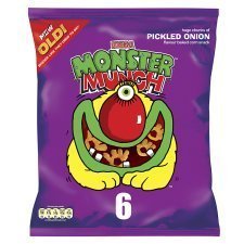 3 Set - Walkers Monster Munch Pickled Onion 6Pk x 4