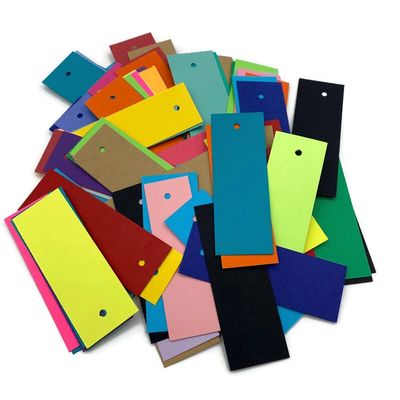 100 Multicolor Skinny Paper Gift Tags