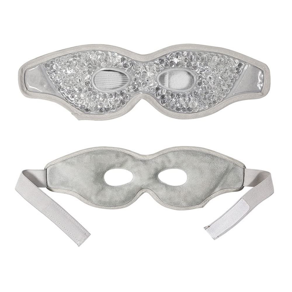 cn herb Ice Compress Eye Mask, Relieve Eye Fatigue, Eliminate Puffiness, Ice Pack, Eye Protection Cold Compress (Grey)