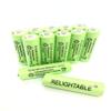 RELIGHTABLE AA Size NiMH AA 600mAh 1.2V Rechargeable Batteries for Solar Lamp Solar Light (12-PCS AA 600mAh) view 1